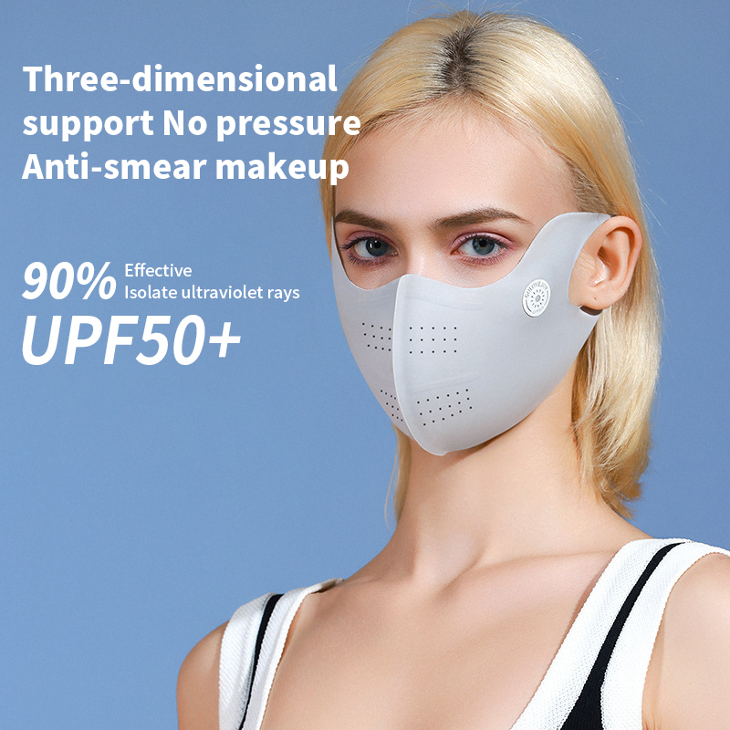 Women's Sun Protection Mask. Mesh Design. Protects Corner of Eyes. Shades and Breathable. Anti - ultraviolet. Prevents Makeup Smudging. Icy Silk Face Shield.