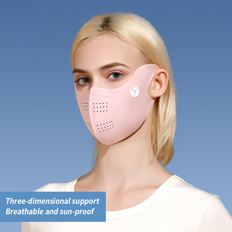 Women's Sun Protection Mask. Mesh Design. Protects Corner of Eyes. Shades and Breathable. Anti - ultraviolet. Prevents Makeup Smudging. Icy Silk Face Shield.