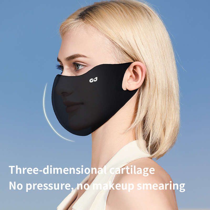 Women's Sun Protection Mask. Anti - ultraviolet. Icy Silk. Breathable. Cuttable. Three - dimensional. Prevents Makeup Smudging. Seamless Face Shield.