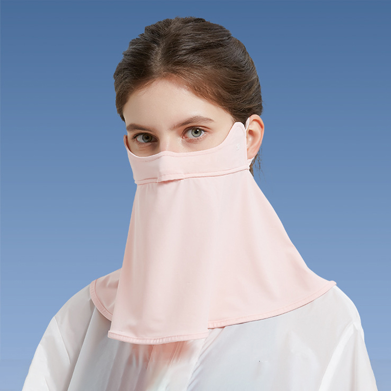 Summer Sun Protection Face Mask. Ideal for Driving and Cycling. Neck Protective Shawl. Shades from Ultraviolet Rays. Dust - proof and Breathable. Icy Silk Mouth Mask.