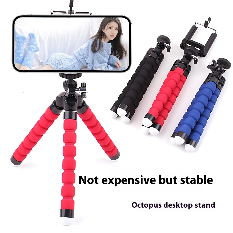 Multi-functional Octopus mobile phone photography stand portable desktop live broadcast with remote control sponge Octopus tripod