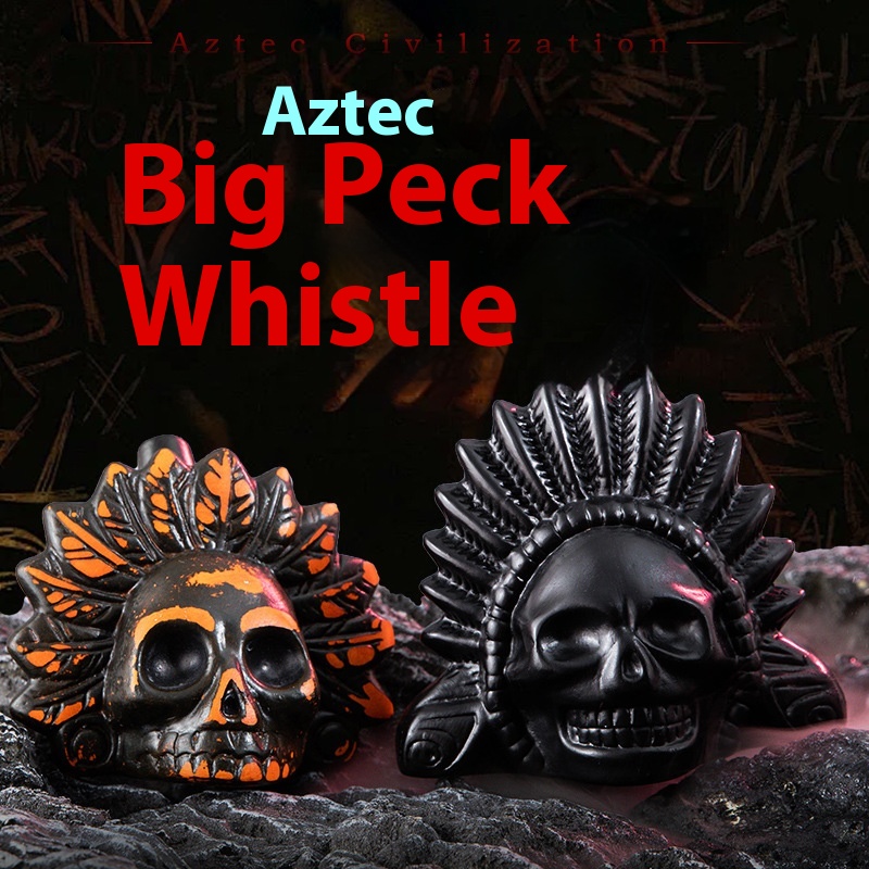 Cross-border Explosions Aztec Death Whistle Prank Halloween Decompression Trick Haunted House Novelty Toy Ornaments