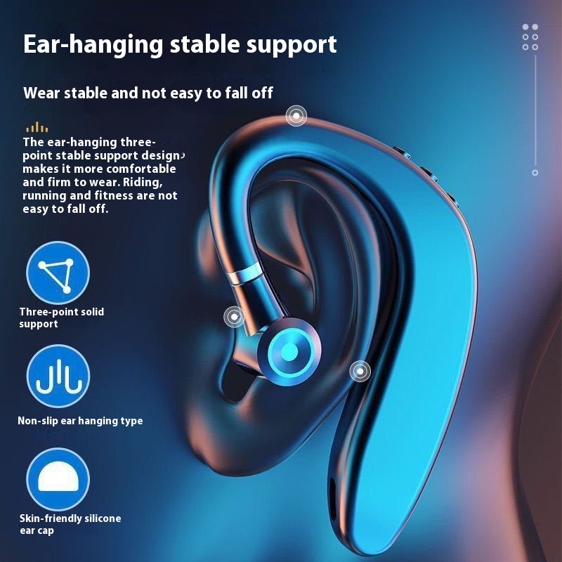 Suitable for Huawei Bluetooth Headset Wireless Ear-hanging Super Long Standby Glory OPPO Apple VIVO Men and Women Driving