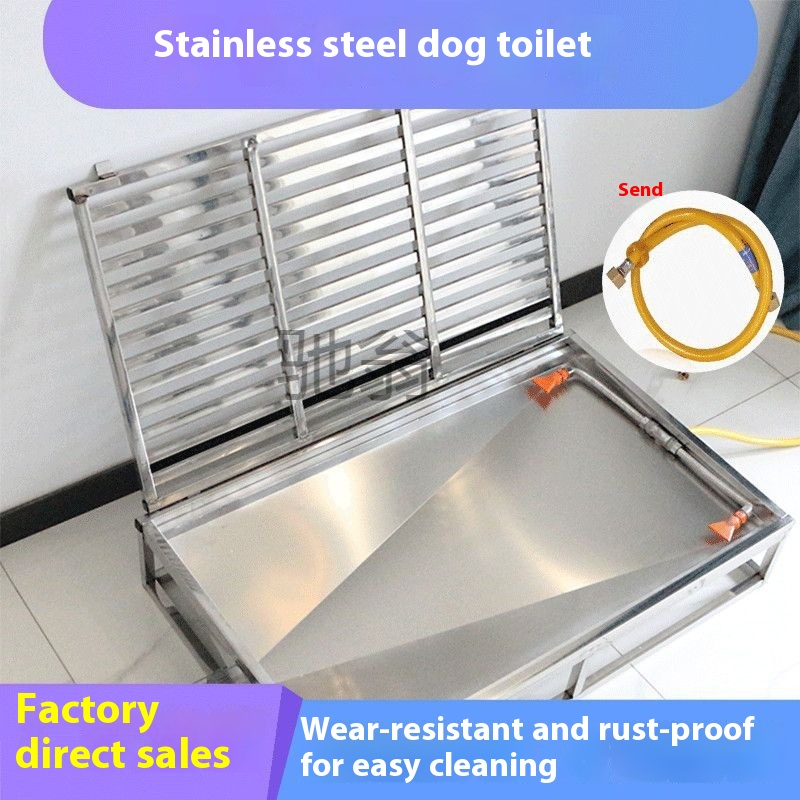 F it is intelligent, full-automatic flushing and anti-excrement stainless steel dog toilets that do not need urine pads, large, medium and small dogs