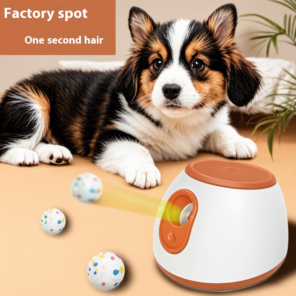 Intelligent Adjustable Pet Dog Automatic Ball Pet Dog Drop Ball Throwing Machine Dog Interactive Ball Throwing Toy