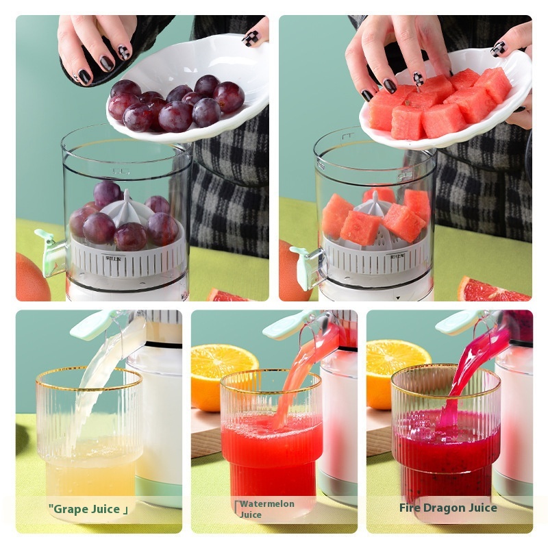 Cross-border new household electric orange squeezer original juicer wireless juicer fruit cooking machine charging press juicer