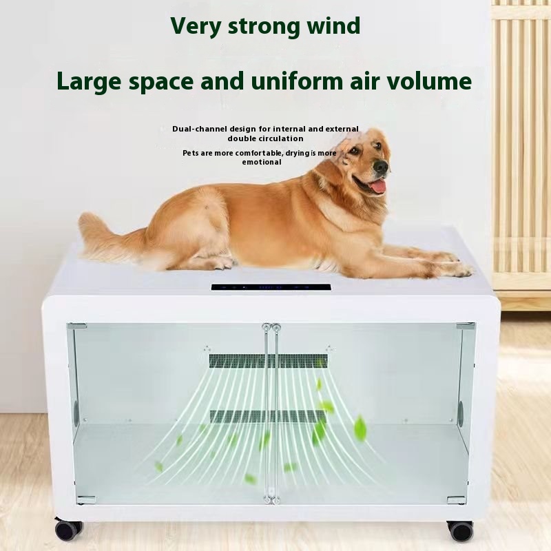 Large Dog Pet Drying Box Household Automatic Blower Machine Hair Dryer Cat Dog Bathing Hair Blowing Artifact Dryer