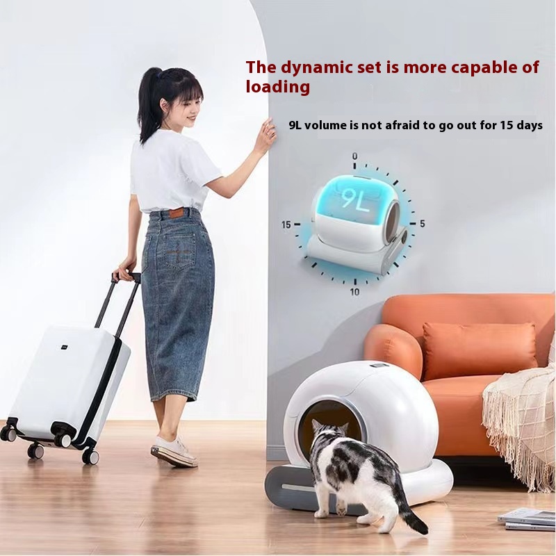 Intelligent cat litter box cleaning cat toilet full-automatic 65L large cat litter box odor purification and deodorization