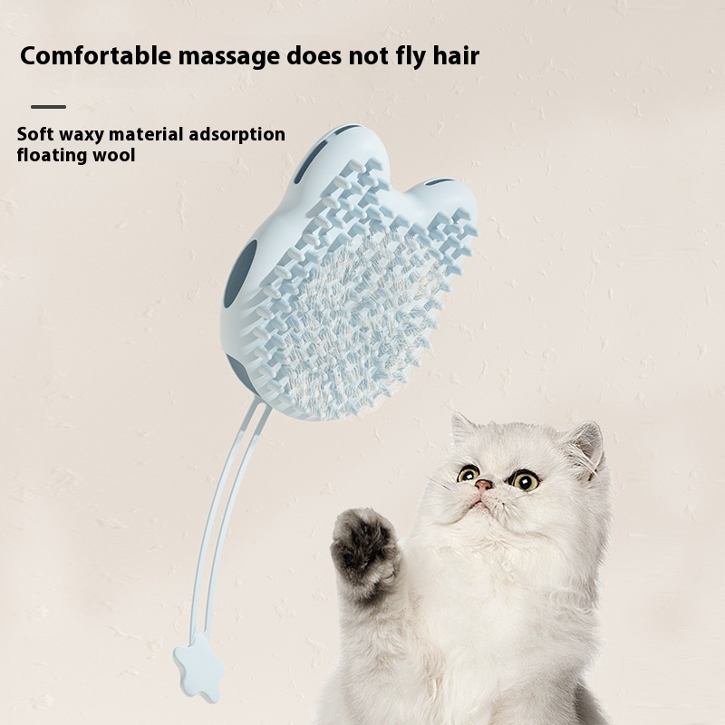 Cross-border new pet silicone cat gloves bath brush comb cleaning comb floating hair cleaning comb wholesale