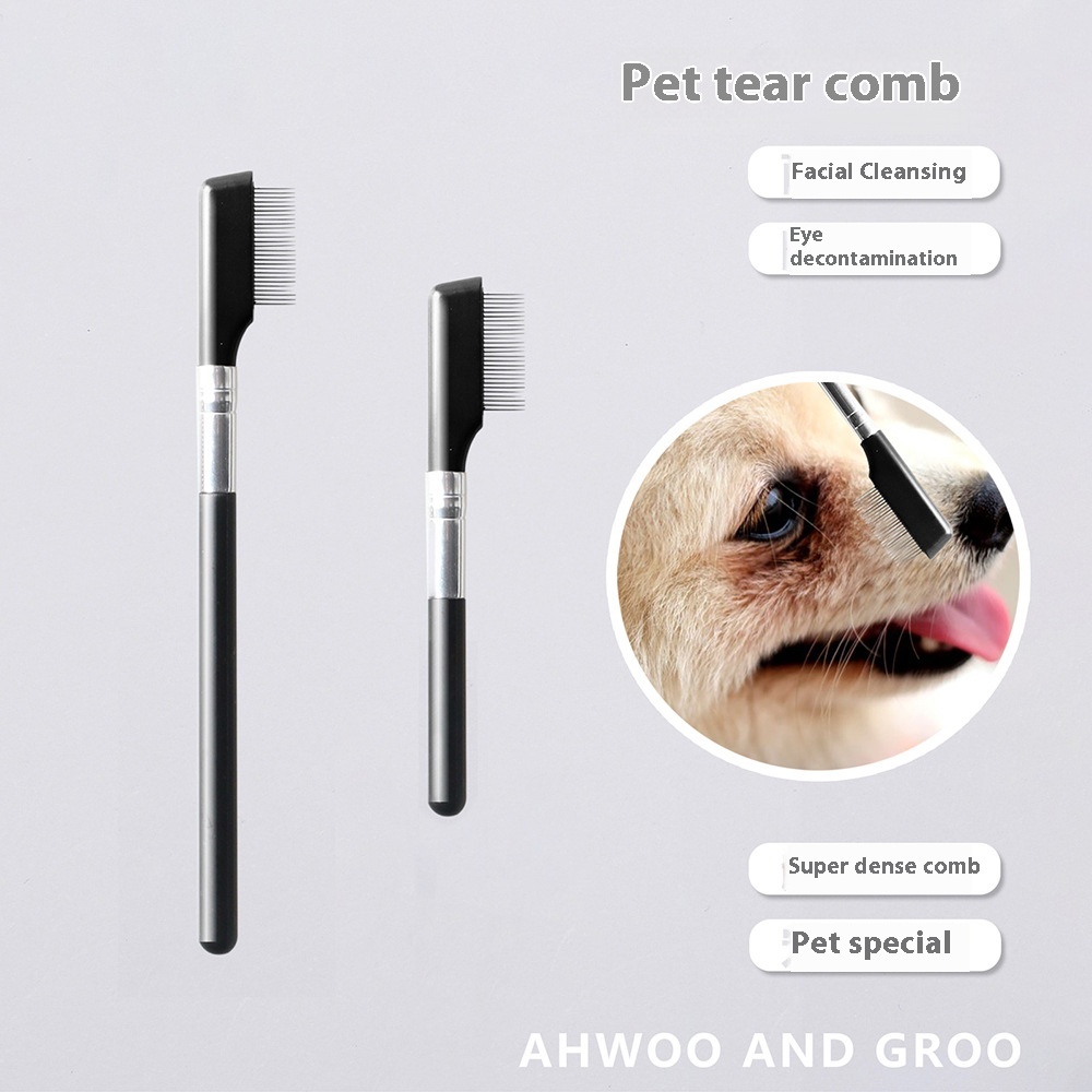 Special pet face comb dog detail comb pet comb mouth hair flea comb cat eye cleaning brush tears