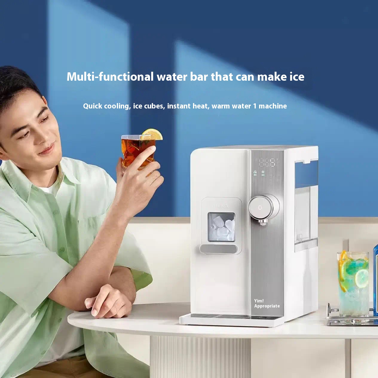 Yimi Xita Ice Water Dispenser Ice Cube Desktop Instant Household Direct Drinking Heating Ice Automatic Integrated Ice Maker