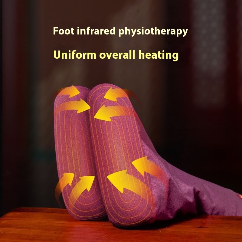 Electric heating moxa velvet boots moxibustion knee pad hot compress ankle protection old cold leg warm knee joint leg warm foot