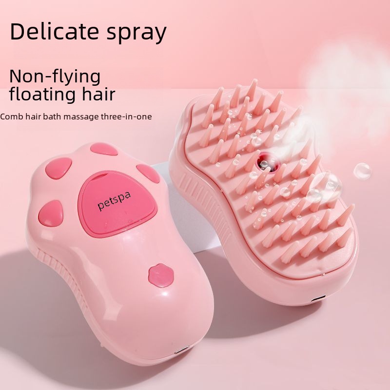 Pet brush scraping floating hair sticky device cat spray hair removal brush electric hair removal brush pet supplies cross-border hot sale