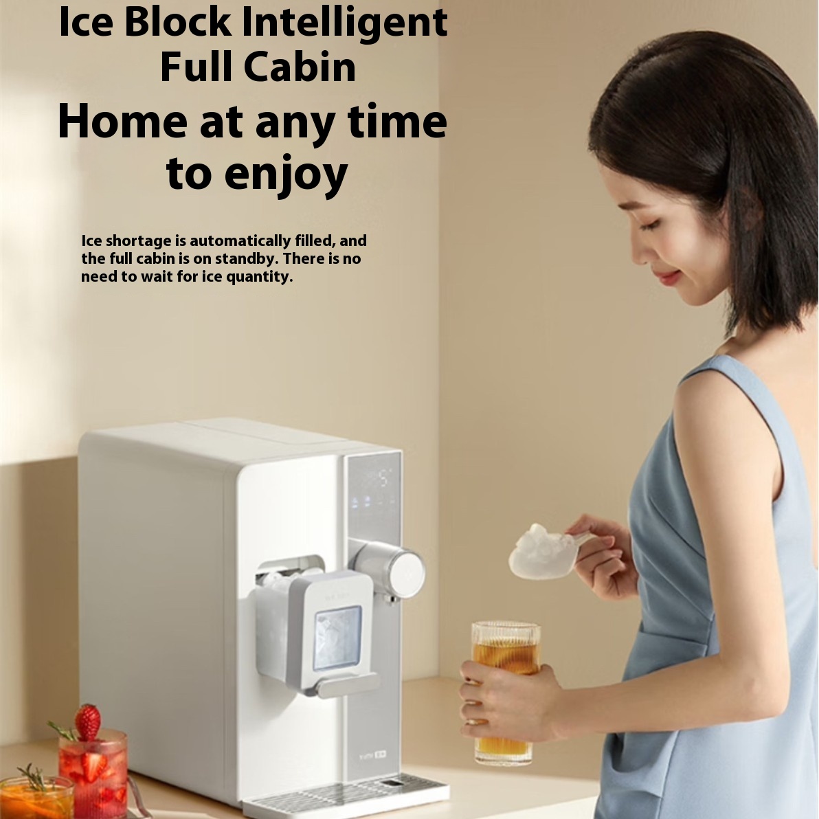 Yimi Xita Ice Water Dispenser Ice Cube Desktop Instant Household Direct Drinking Heating Ice Automatic Integrated Ice Maker