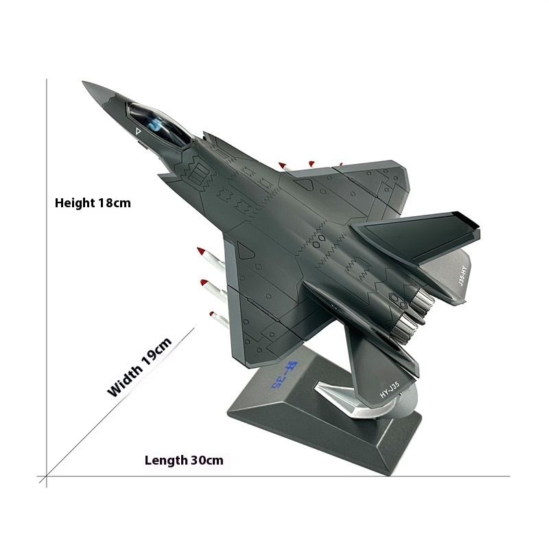 1:60 J35 Fighter Alloy Model J-35 China J Aircraft Finished Model Aircraft Veteran Gift Collection Ornaments