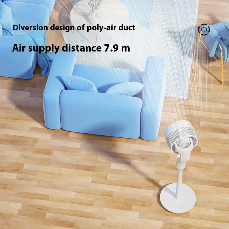 Air Circulation Fan Voice Smart Fan Home Light Tone Remote Control Vertical Fan Floor Fan Turbine Fan