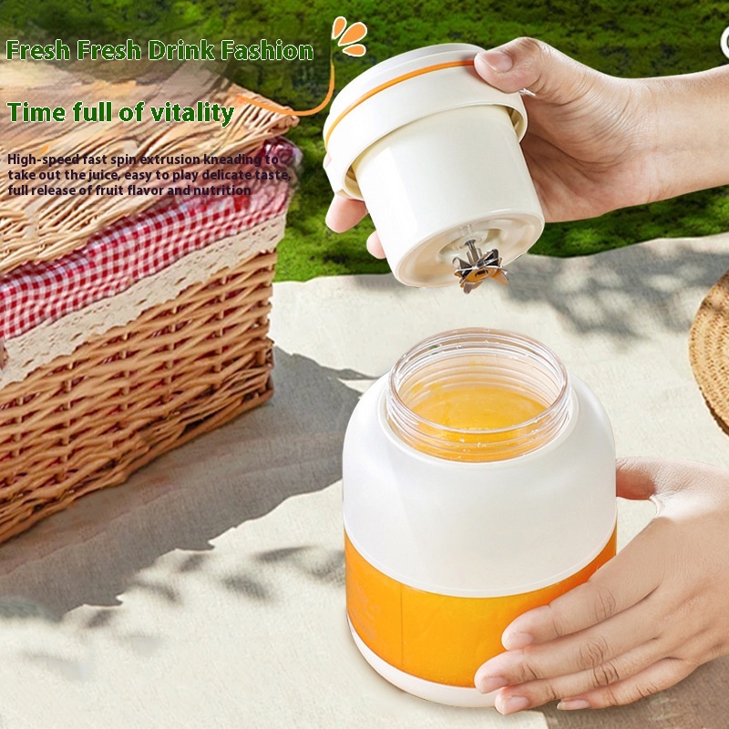 Straw Juice Bucket Wireless Juice Cup Rechargeable Portable Juicer Outdoor Sports Large Capacity Juice Tons Cup