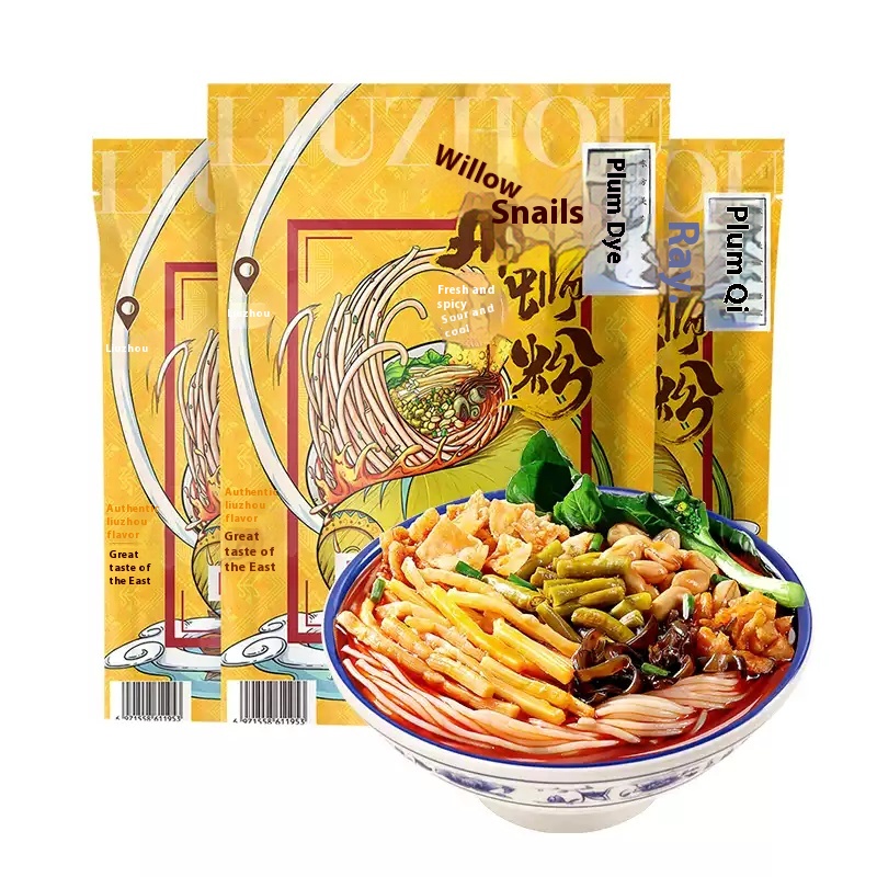 Li Ziqi Luosifen Liu Zhou Snail Noodle Instant Guangxi Snail Noodle Specialty Rice Noodles Rice Vermicelli Late Night Snack Noodles 3 Bags