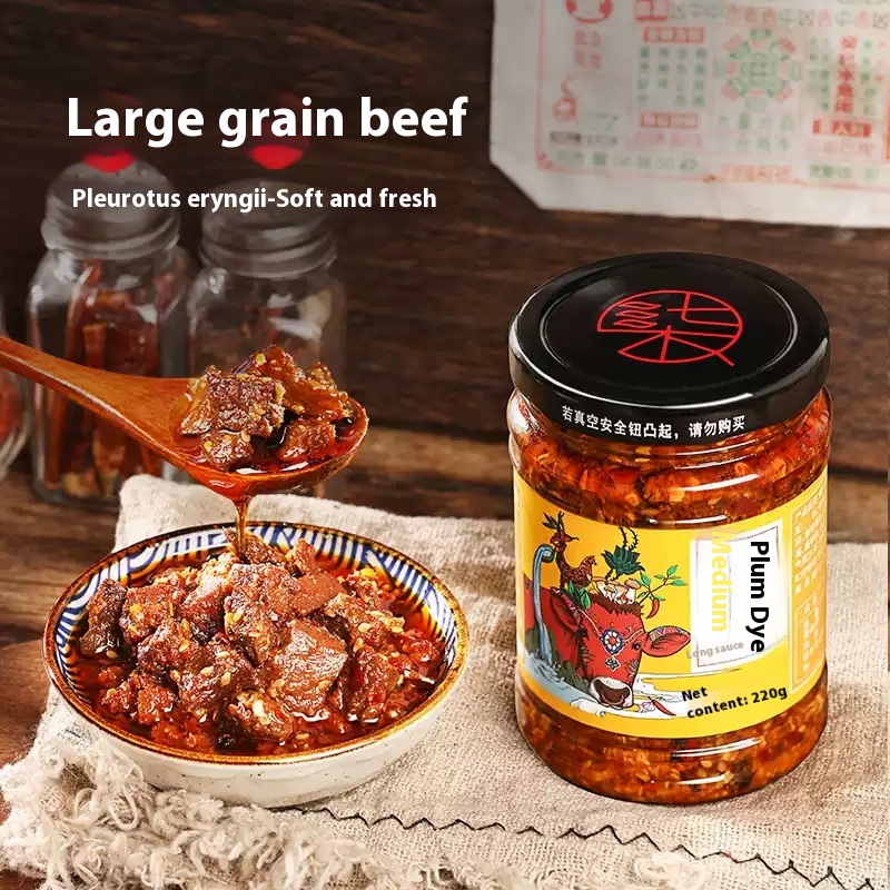 Li Ziqi Good Mix Beef Sauce for Rice Sauce Spicy Mix Noodles Seasoning Sauce 220g*2 bottles