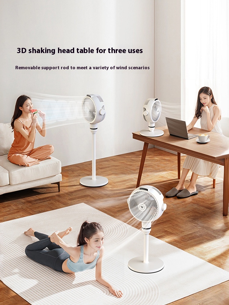 Beon Smart Voice Air Circulation Fan Quiet Negative Ion Desk Floor 3D Oscillating Natural Wind Whole House Household