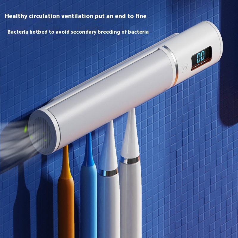 Toothbrush Sterilizer Intelligent Induction Automatic Cover Opening UV Ultraviolet Sterilization Internet Celebratory Toilet Punch-Free Toothbrush Holder