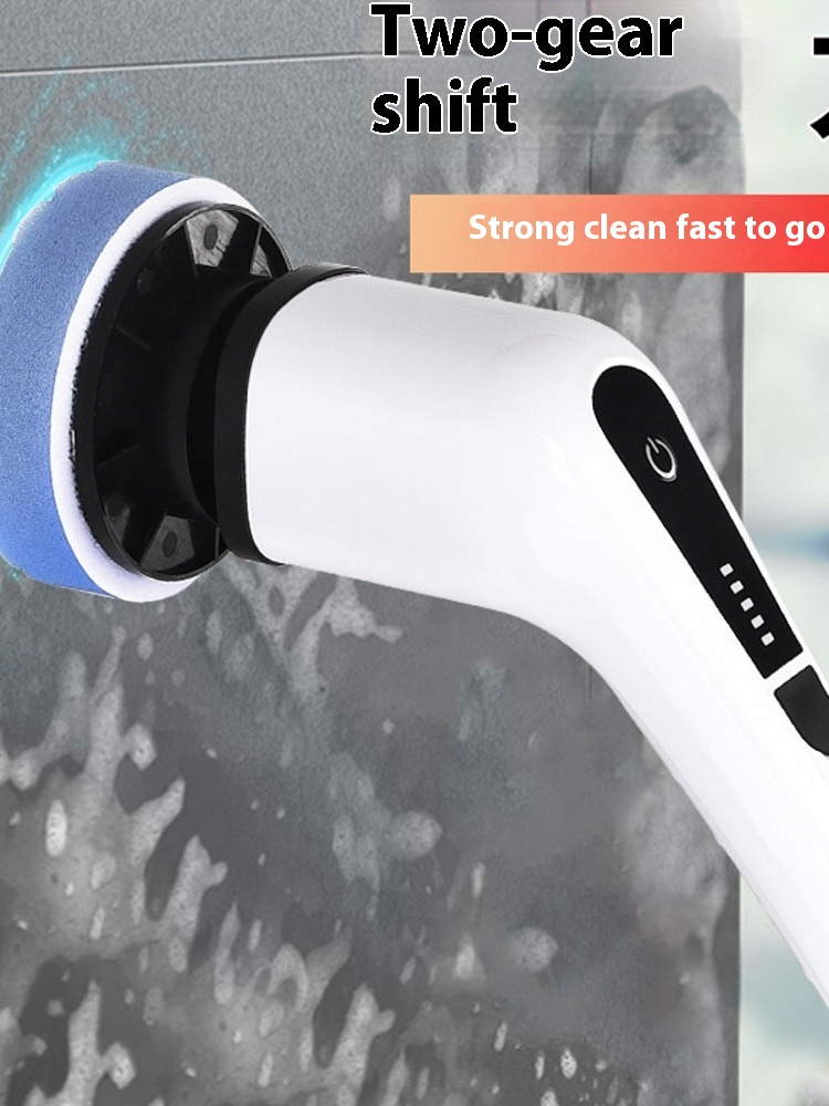 Europe, America, Germany, Japan imported technology 7-in-1 wireless electric cleaning brush with a long handle, retractable bathroom toilet floor.