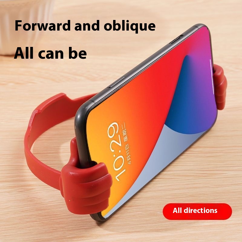 Creative Thumb Mobile Phone Holder Home Desktop Lazy Person Chasing Drama Artifact Student Online Class Adjustable Support Shelf