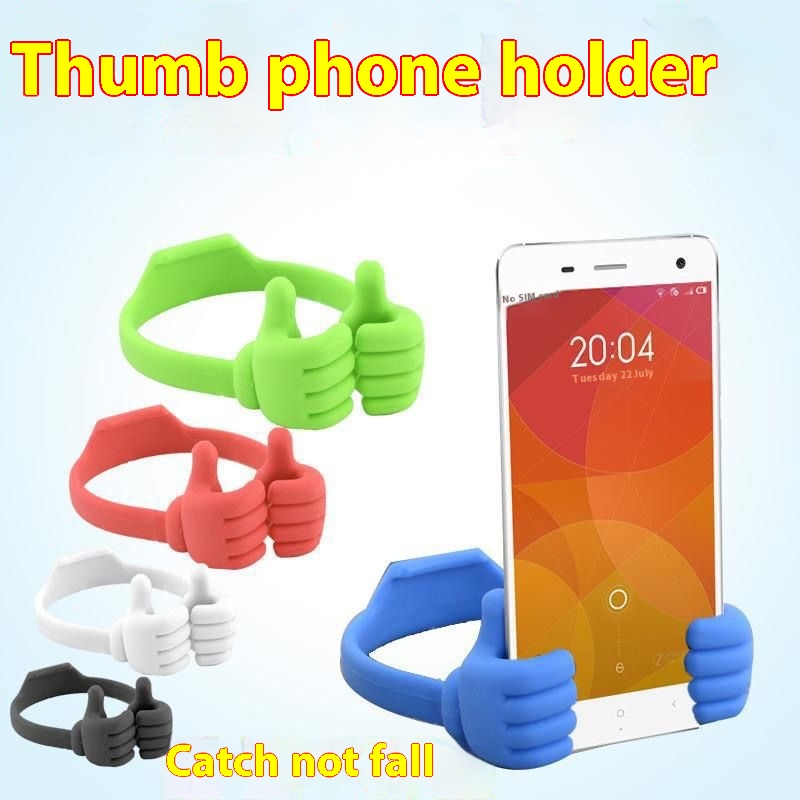 Creative Thumb Mobile Phone Holder Home Desktop Lazy Person Chasing Drama Artifact Student Online Class Adjustable Support Shelf