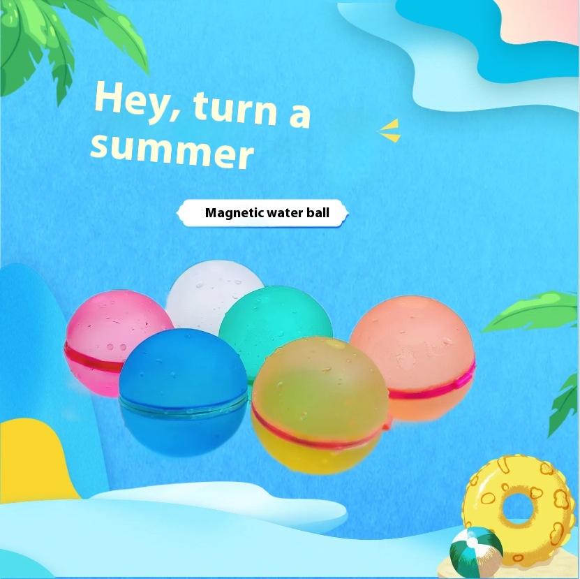 Full set of beach toys magnetic magnetic silicone water balloon fast absorbent buckle in stock wholesale factory direct sales