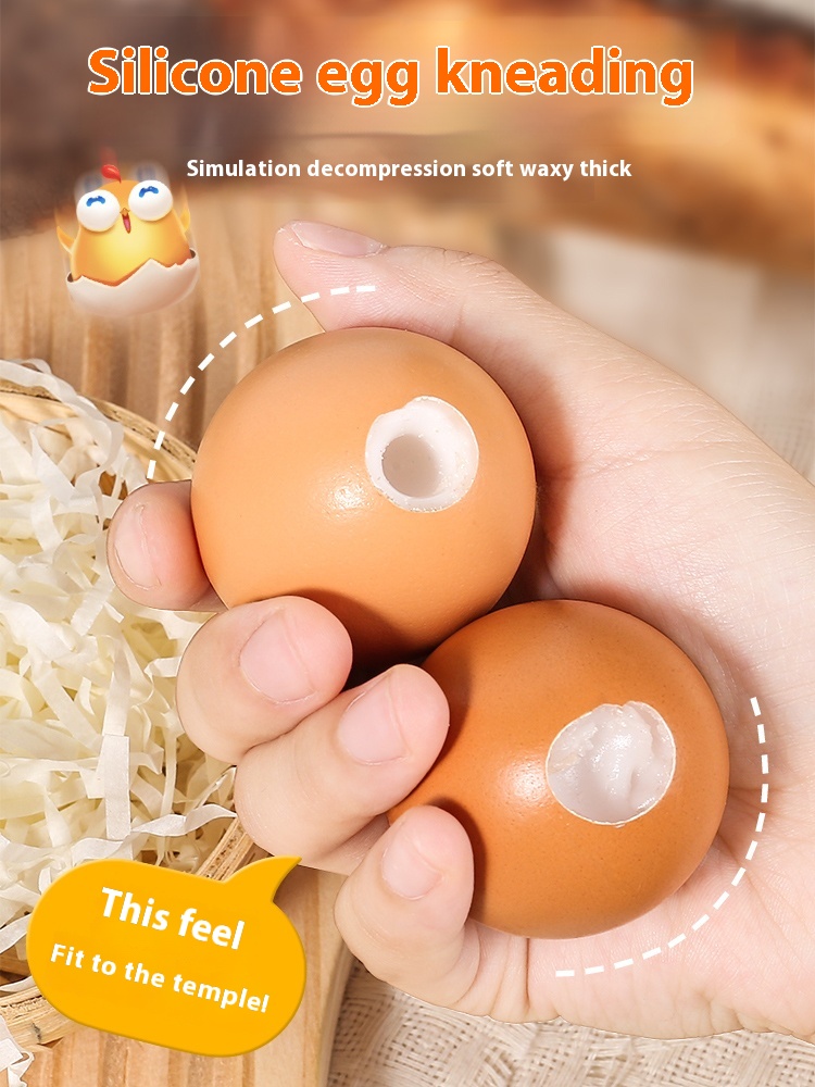 Eggshell Squeeze Toy Silicone Slow Rebound Stress Relief Toy Venting Realistic Breakable Quail Egg Trending Decompression Gadget