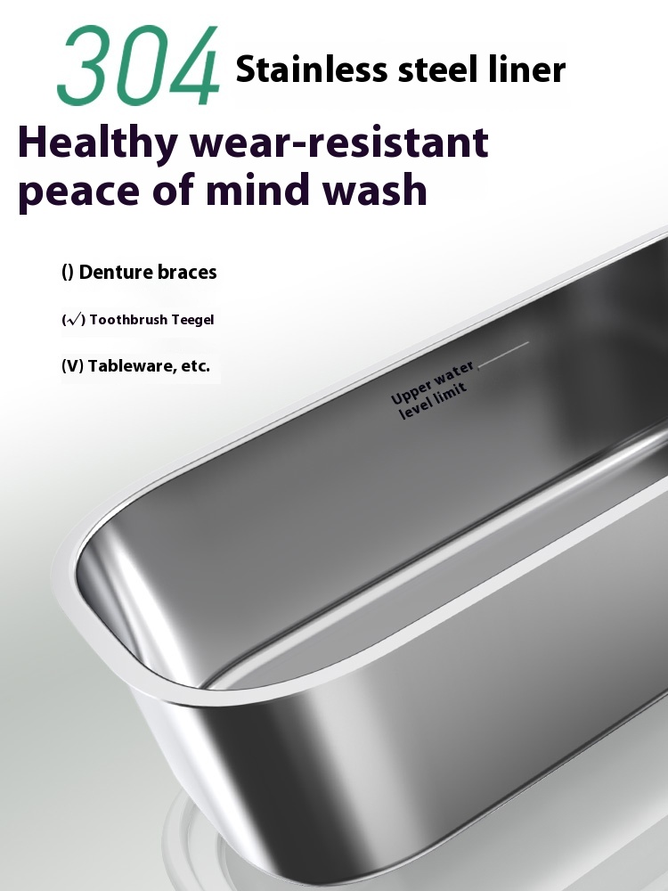 Little Bear Ultrasonic Cleaner for Glasses, Household Jewelry, Dental Appliances, Contact Lenses, Automatic Cleaning Device for Eyes