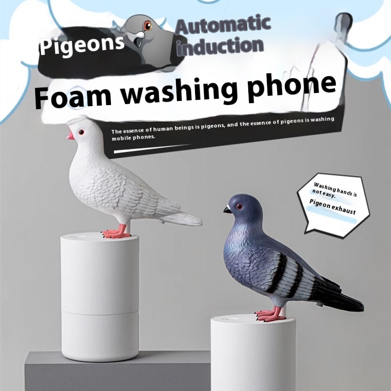 Pigeon Automatic Induction Foam Soap Dispenser Creative Funny Smart Bathroom Toilet Home Pigeon Liquid Soap Dispenser