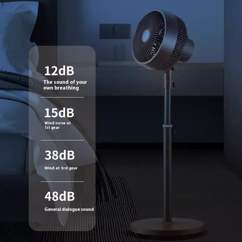 Camel air circulation fan household mosquito repellent aromatherapy floor fan silent remote control vertical shaking head fan dormitory electric fan