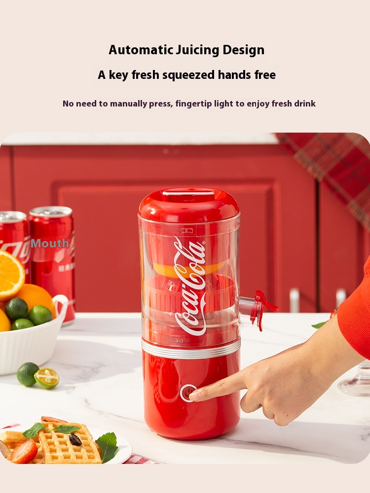 Coca-Cola juice extractor juice pulp separator home multi-functional small portable orange juice electric juicer orange juice