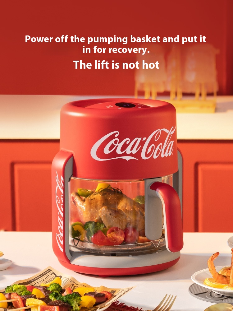 Coca-Cola Air Fryer Smart Multifunction Large Capacity Oven Integrated Fully Automatic Oil-Free Electric Fryer